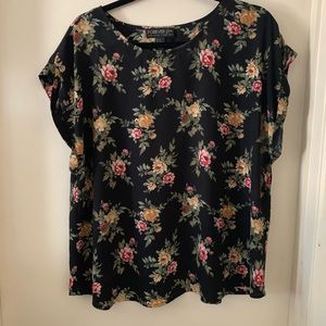 F21 Floral printed top